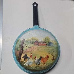 Decorative Rooster Chicken Frying Pan